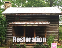 Historic Log Cabin Restoration  Tallulah Falls, Georgia